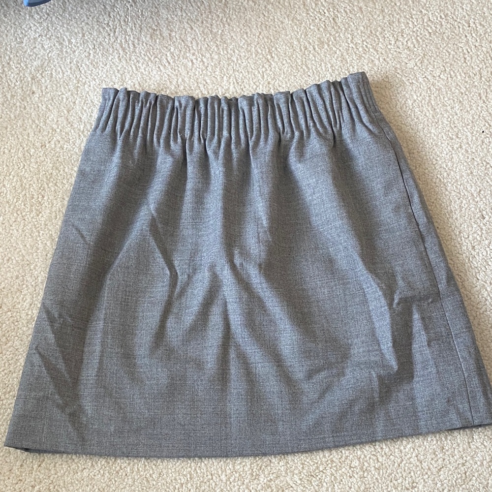 J. Crew Classic Gray Wool Skirt 4